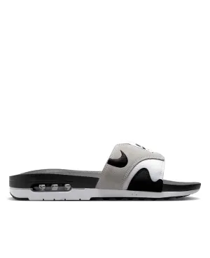 Air Max 1 Slides White and Black