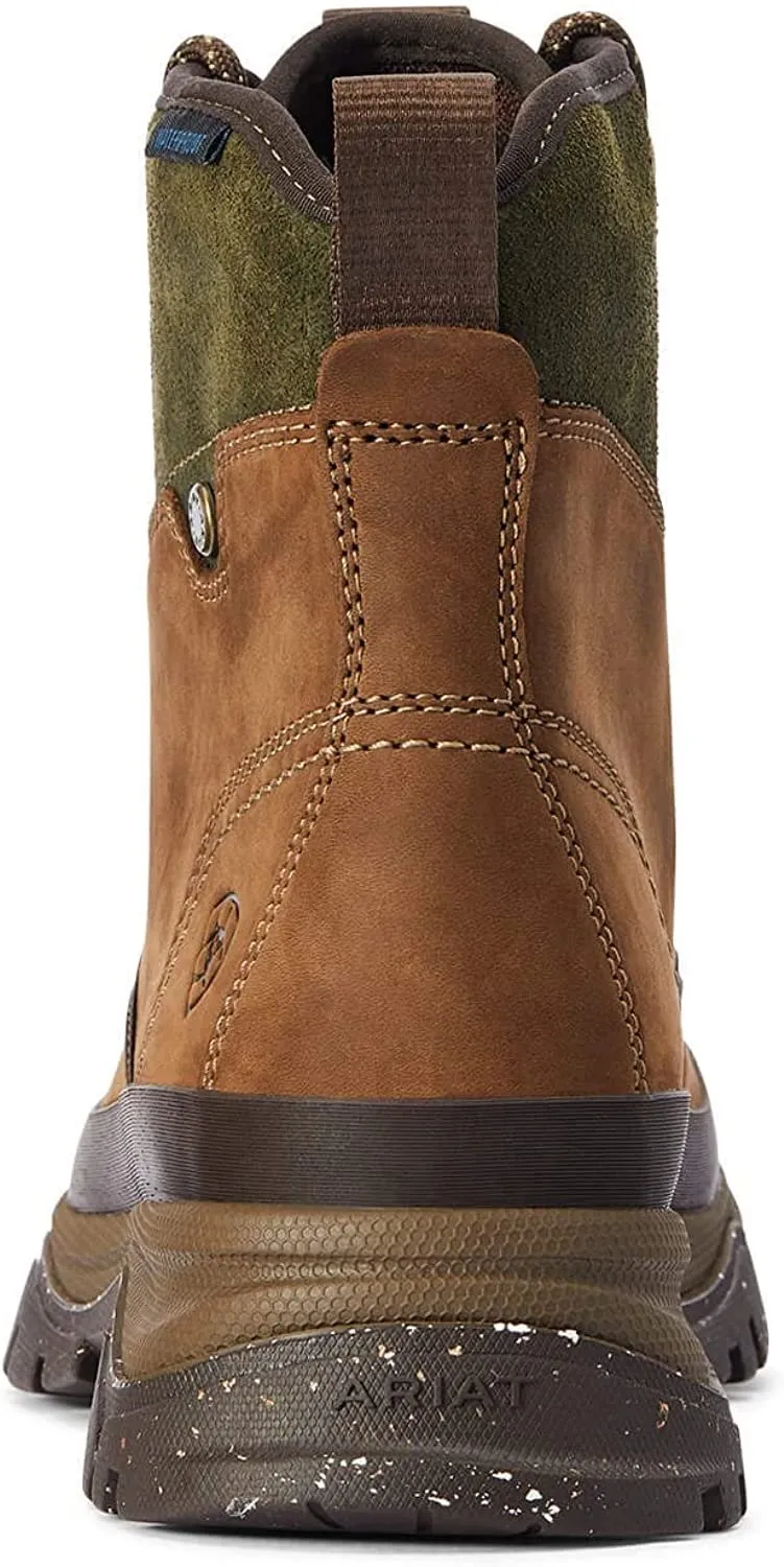 Ariat Women's Moresby Waterproof Boot, Oily Distressed Brown Olive