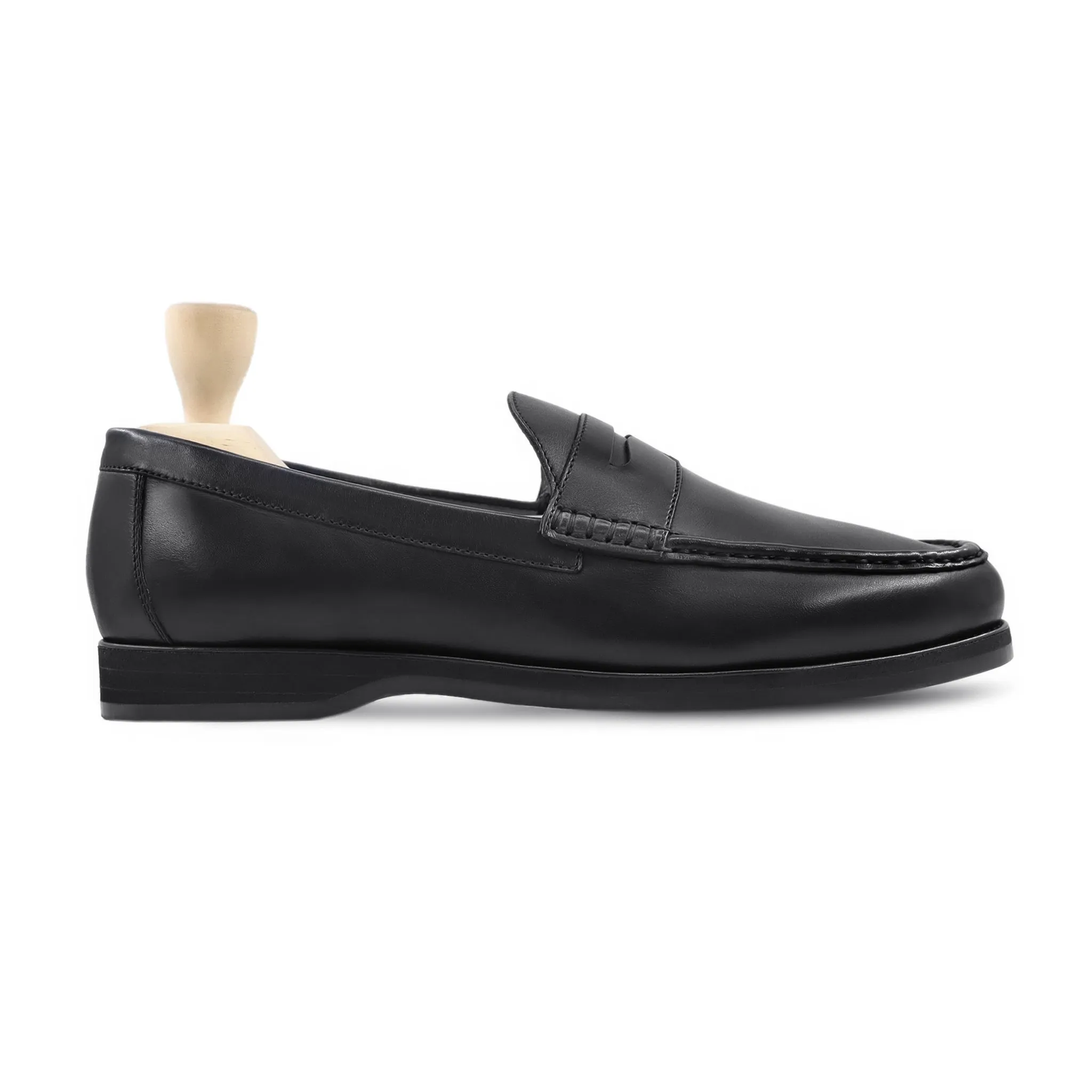 Arnie - Men's Black Calf Leather Loafer