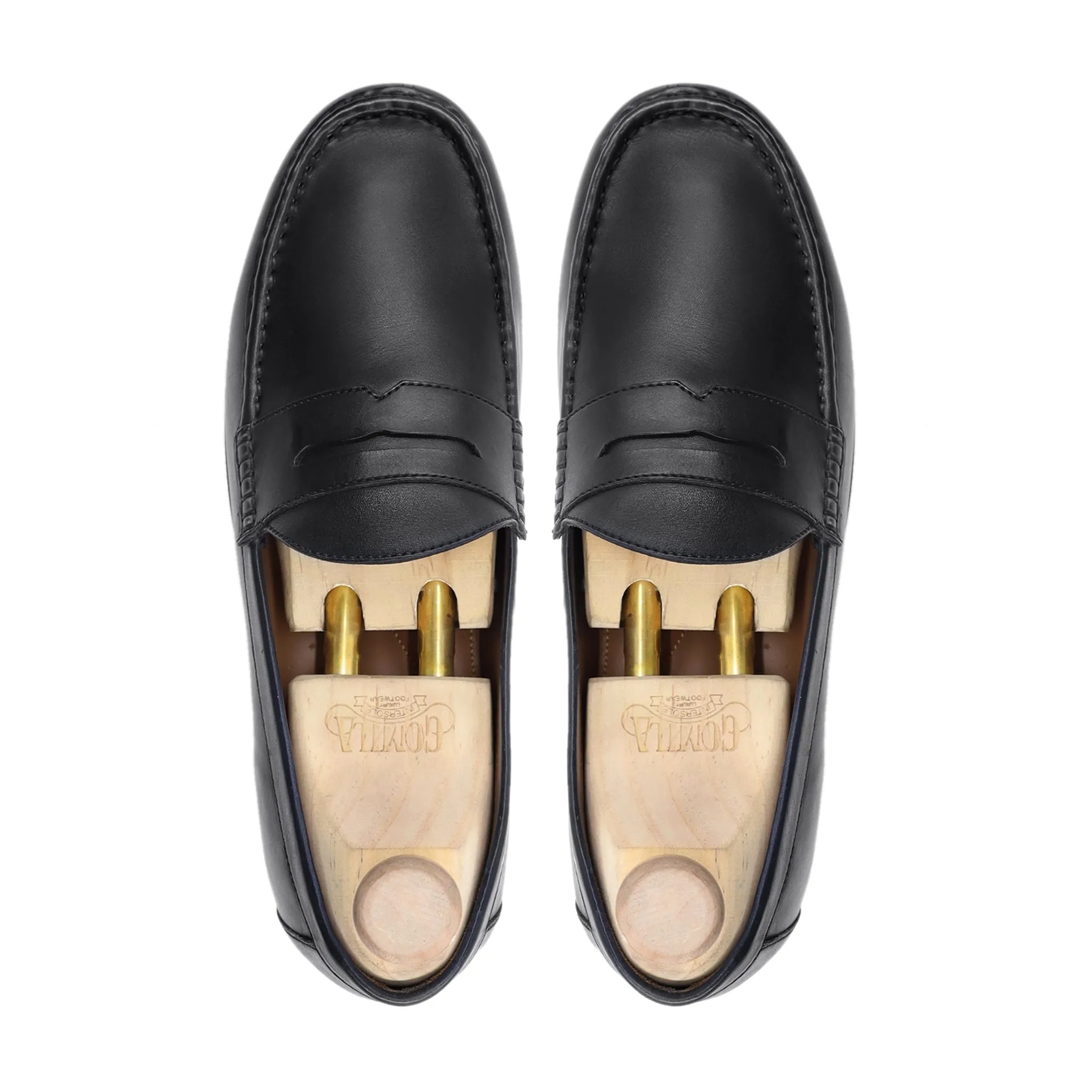 Arnie - Men's Black Calf Leather Loafer