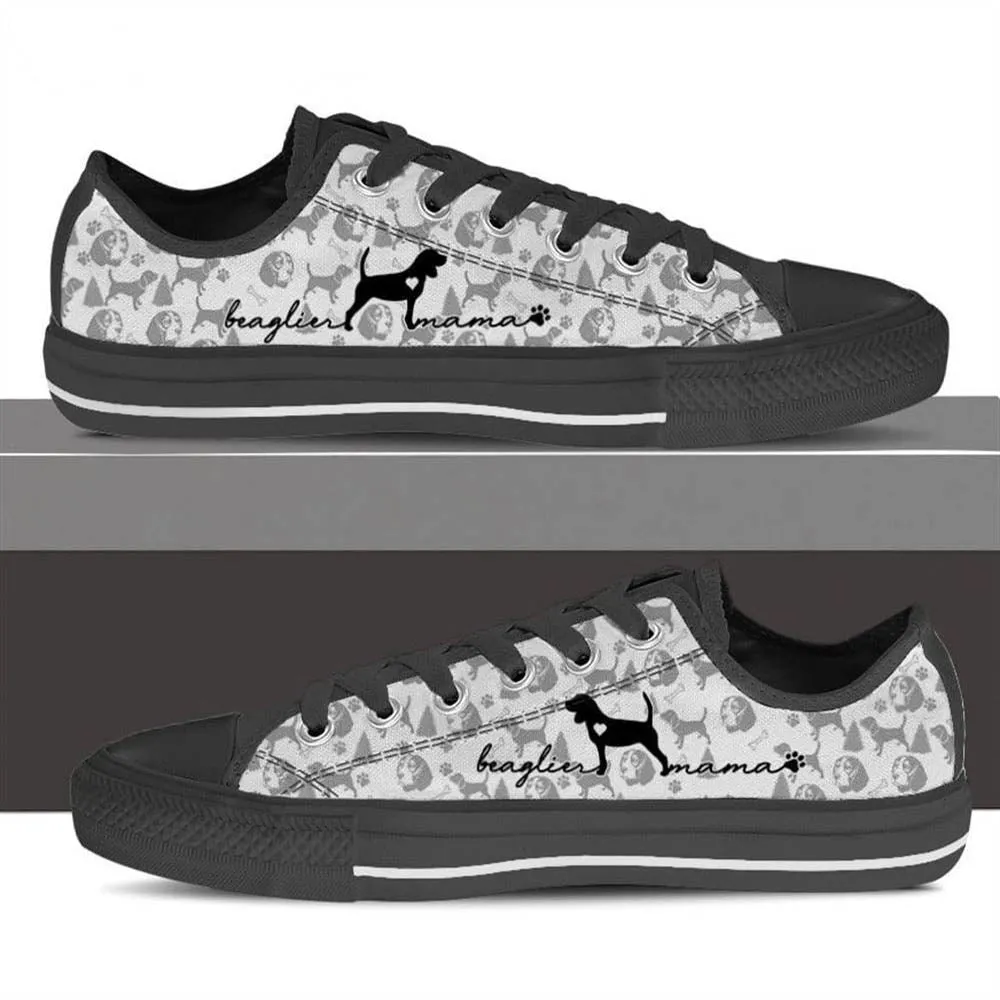 Beaglier Low Top Shoes, Dog Printed Shoes, Canvas Shoes For Men, Women