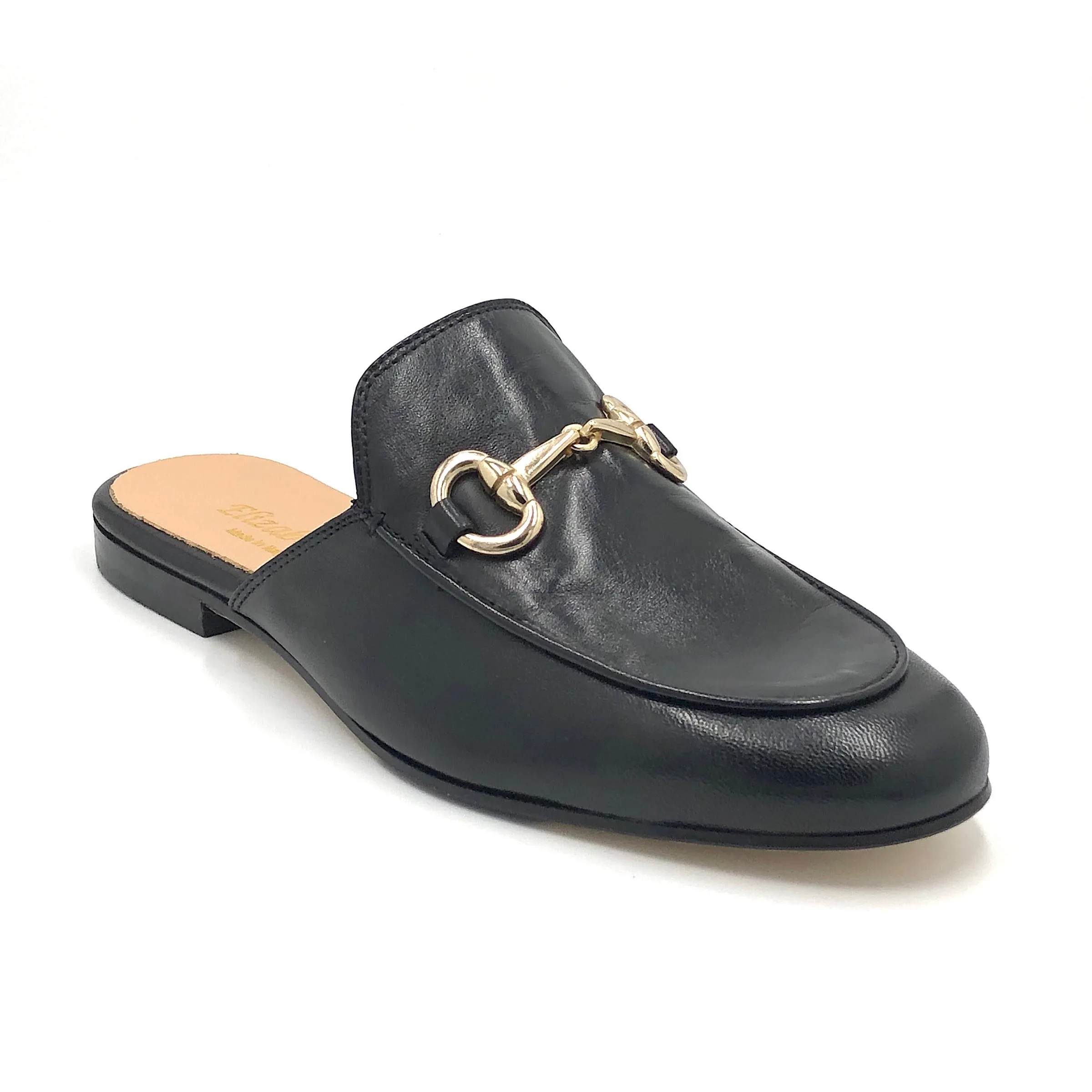 Bitmule - The Loafer Mule with Bit in Black