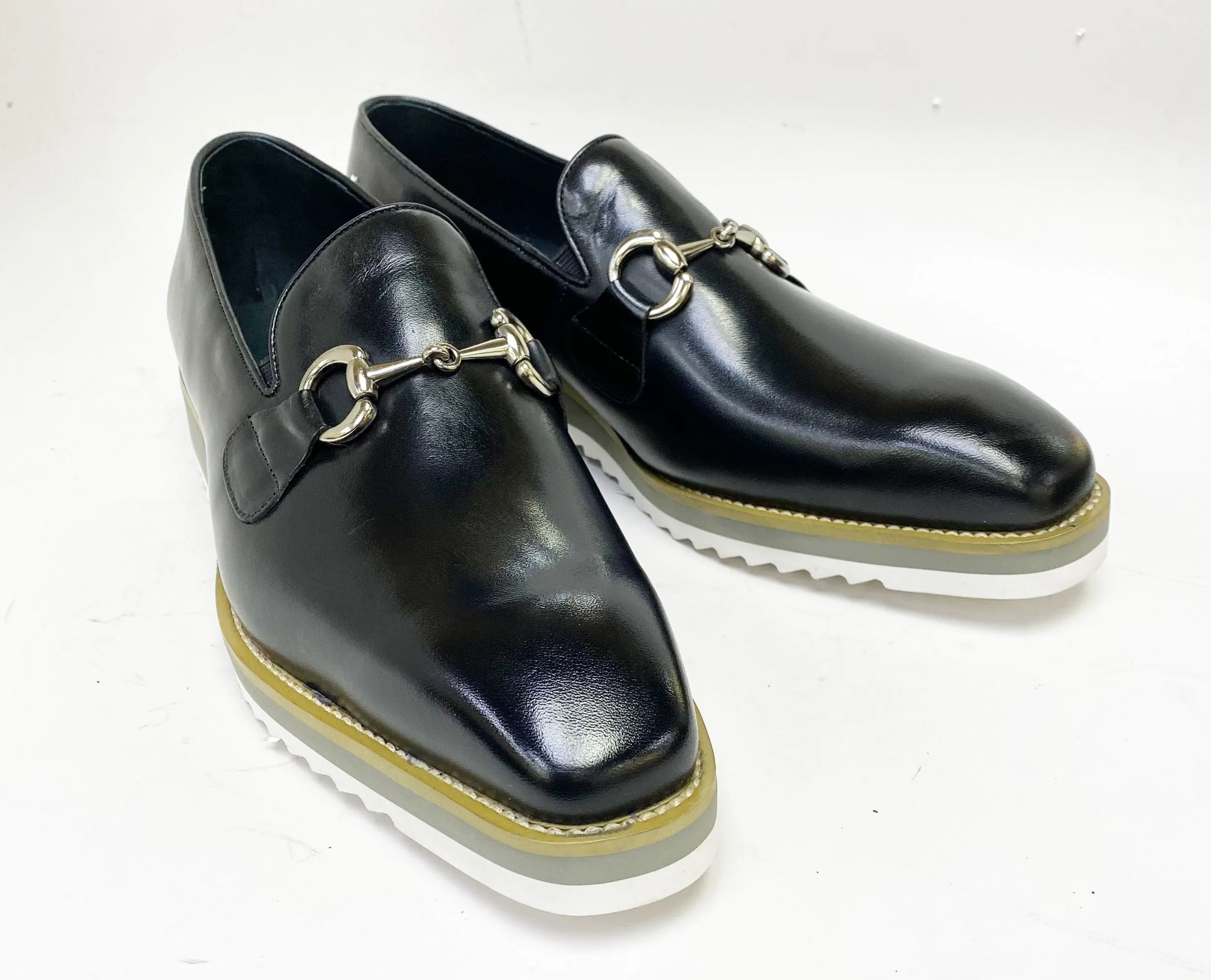 Calfskin Slip-On Horsebit Loafer Black