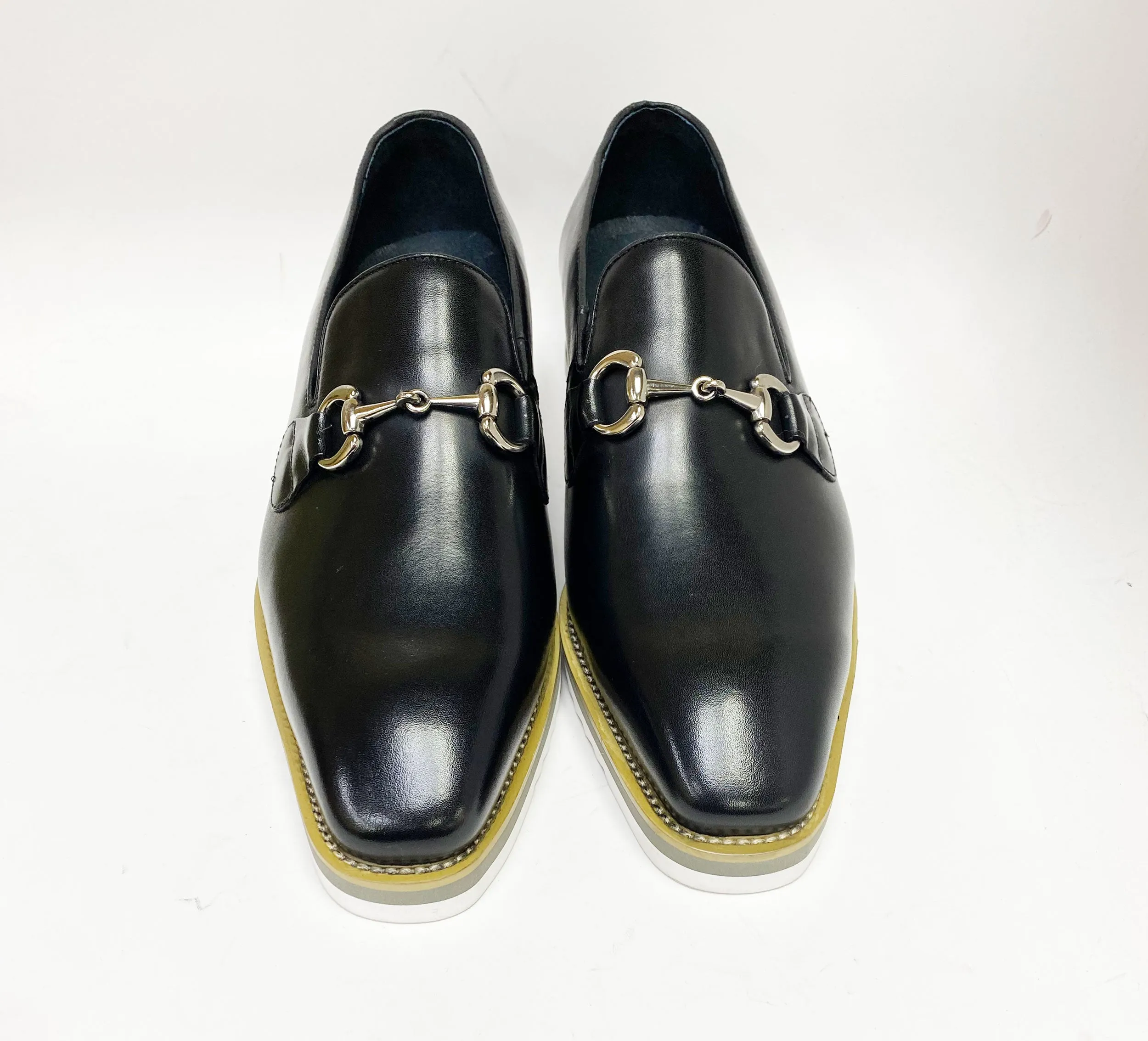 Calfskin Slip-On Horsebit Loafer Black