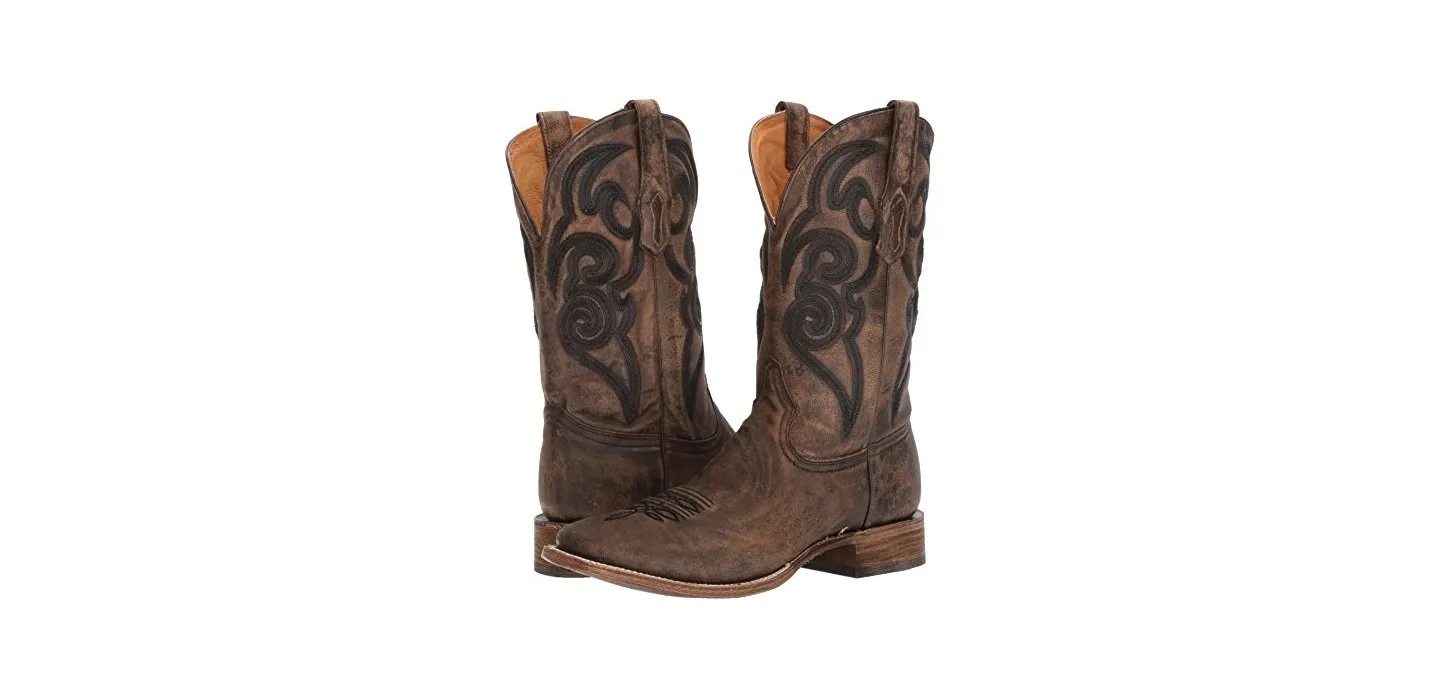 Corral Men's Embroidered Square Toe Cowboy Boot - A3303