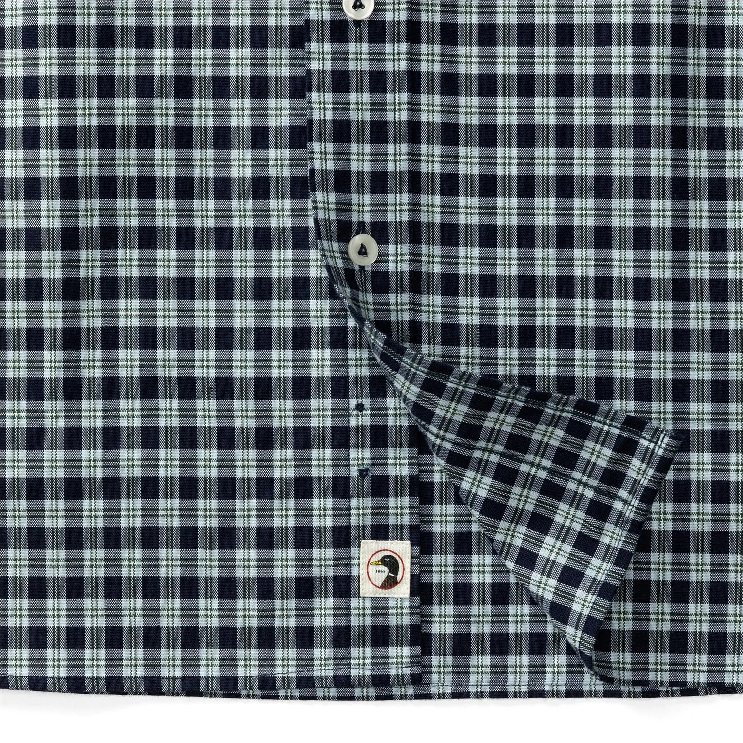 Cotton Oxford Sport Shirt Goodlett Plaid