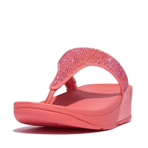 Fitflop Lulu Crystal Toe Post Rosy Coral