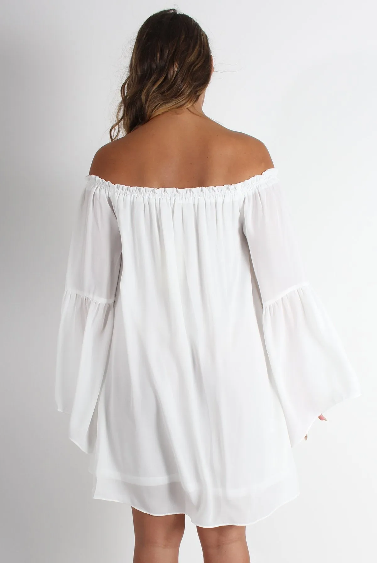 Gabriel White Off The Shoulder Dress