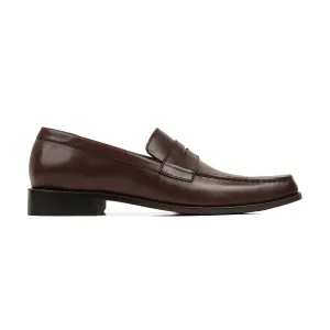 Gario - Men's Dark Brown Leather Loafer