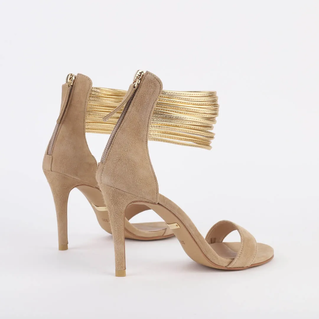 GOLDEN EYE SUEDE - high heels