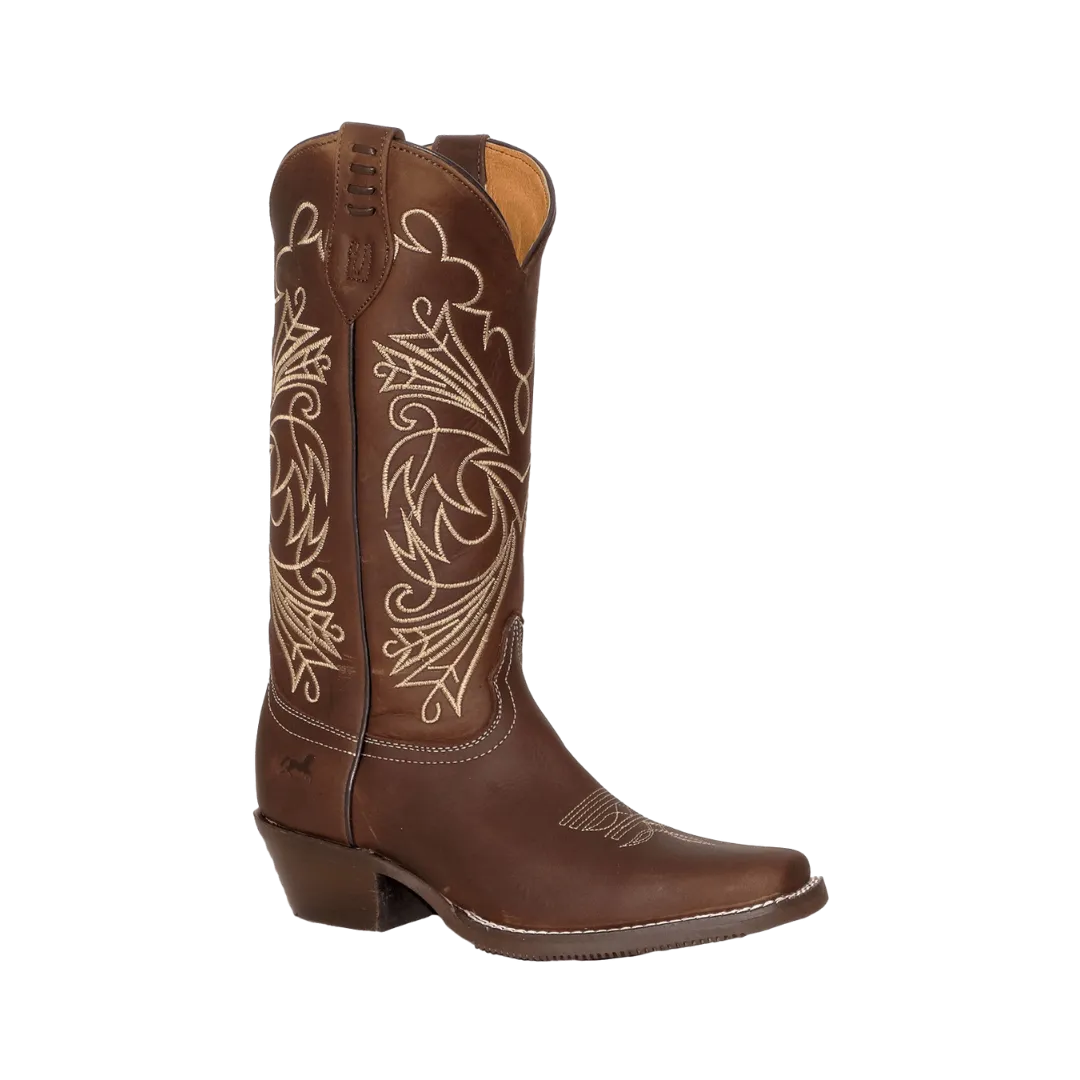 International M Women's Pecos Bill Brown Stitch Square Toe Boot