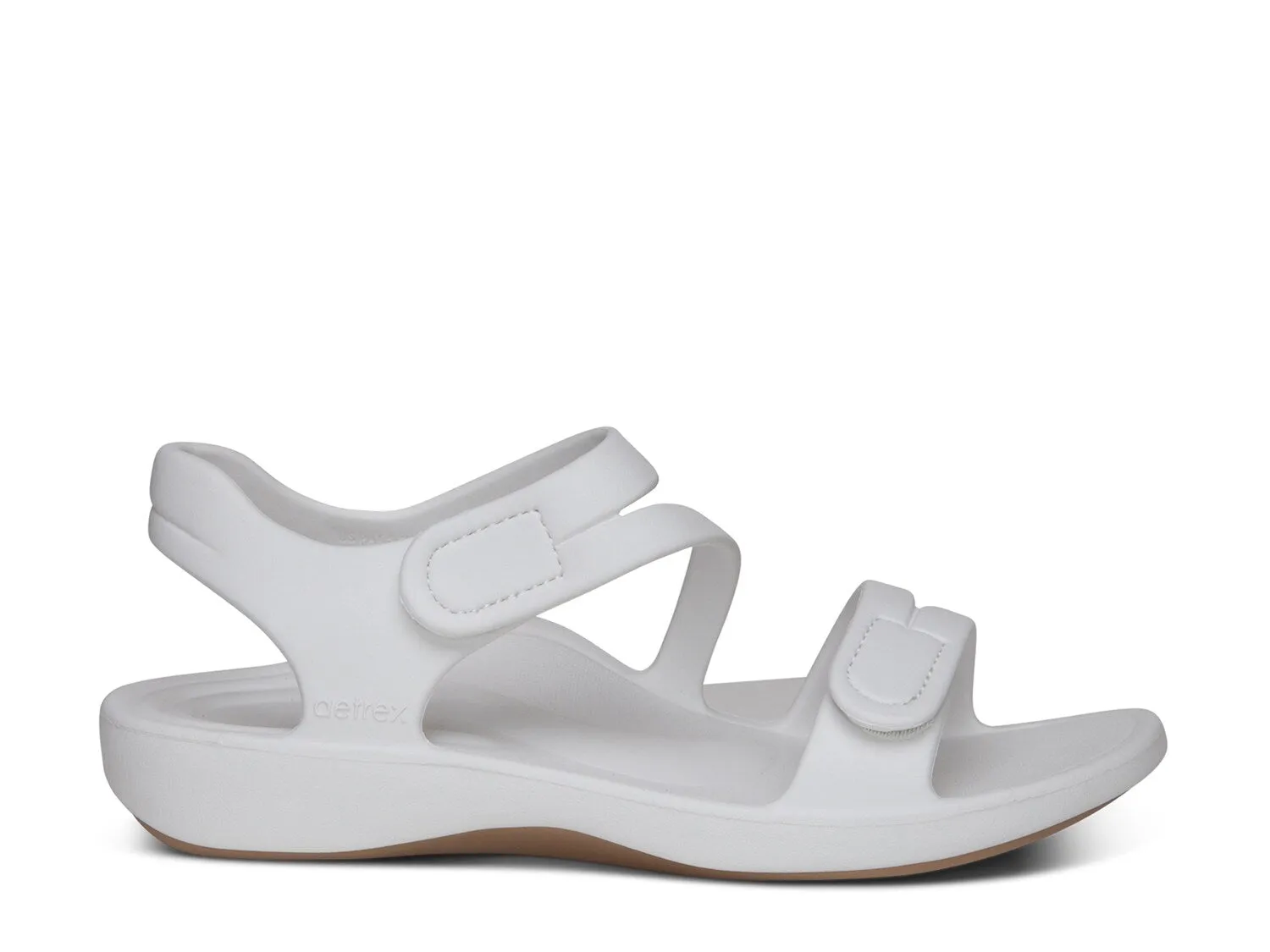 Jillian Aetrex sports sandals, white