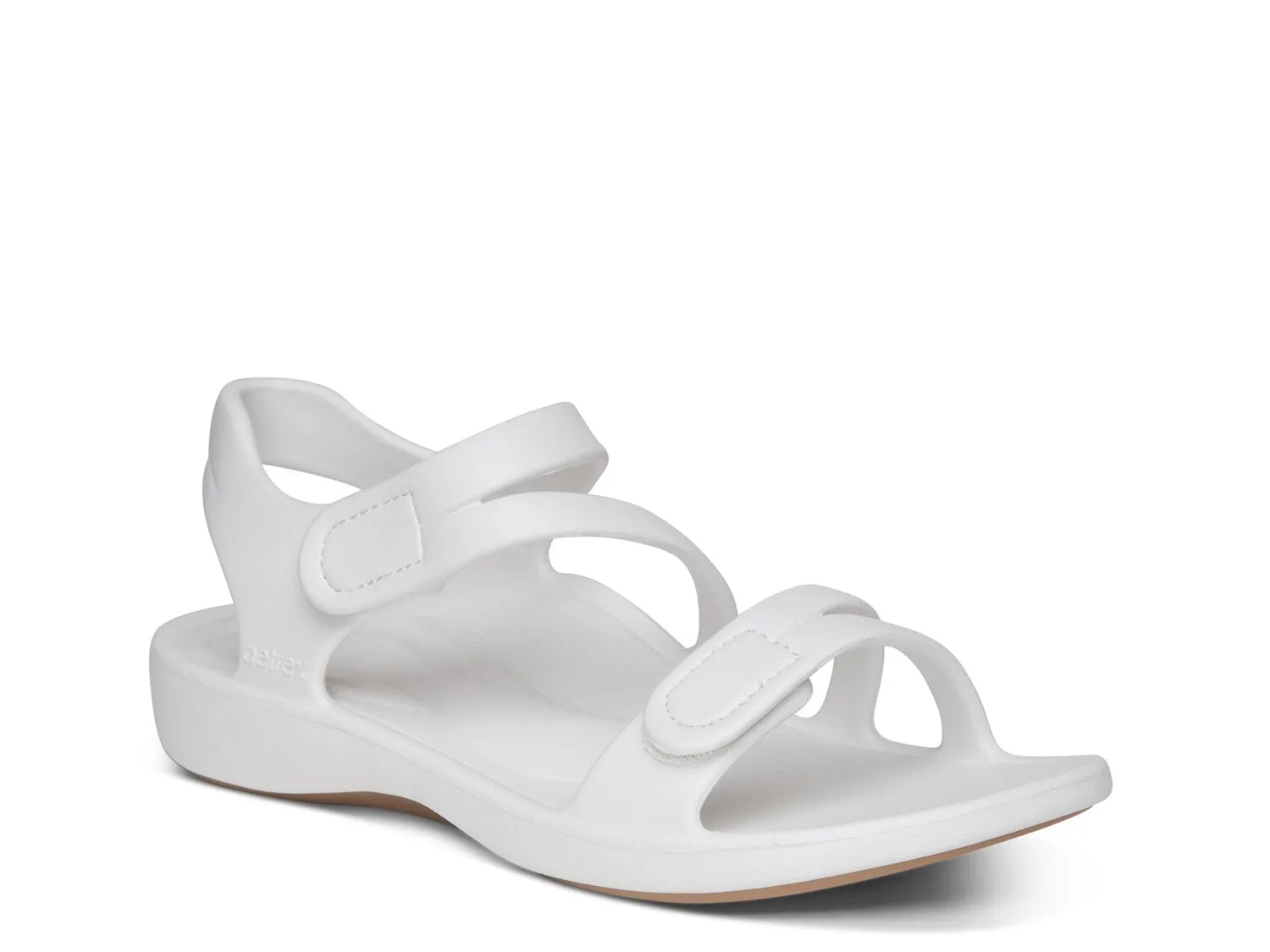 Jillian Aetrex sports sandals, white