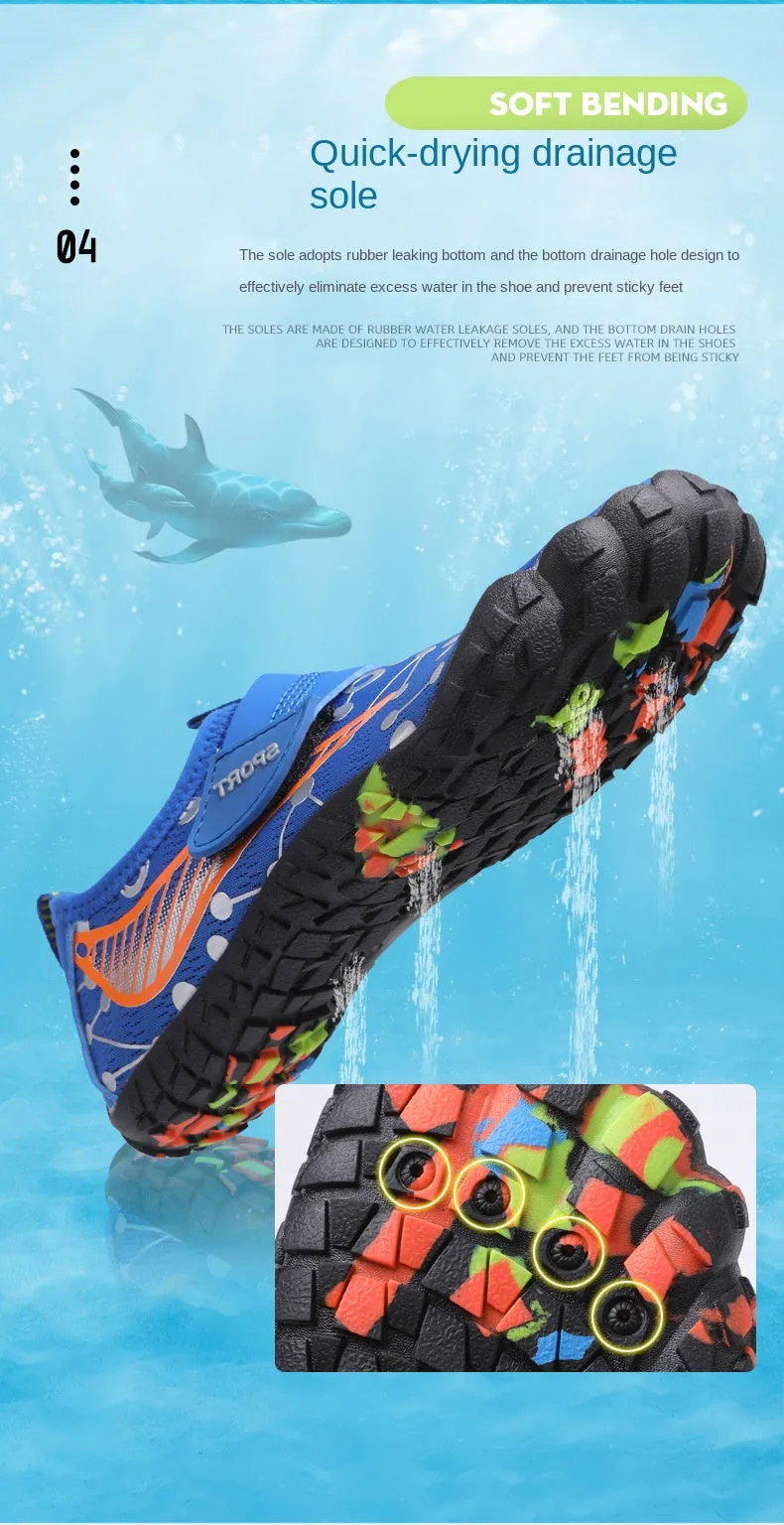 Lightweight Water Shoes with Toe Protection for Kids