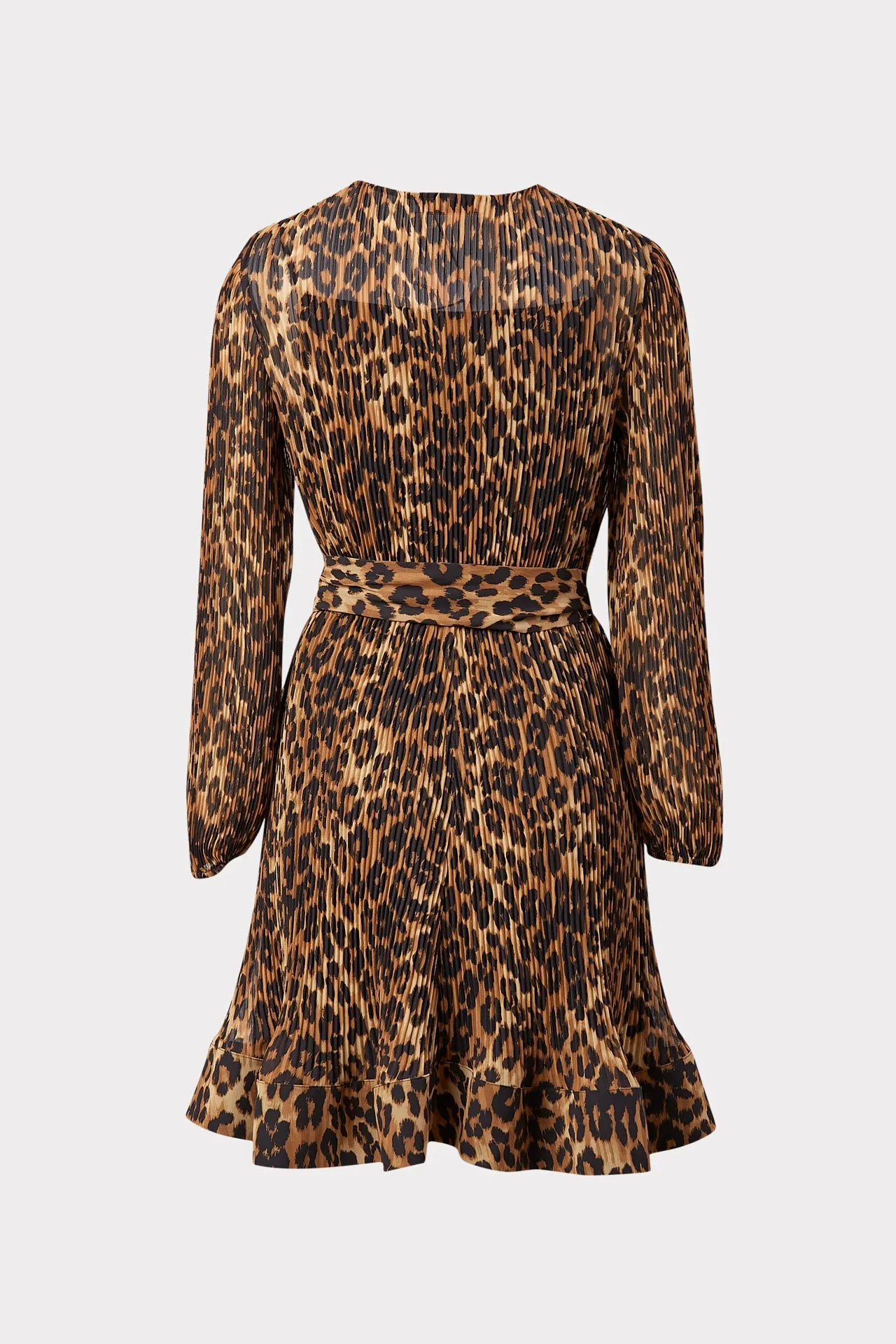 Liv Leopard Print Pleated Dress