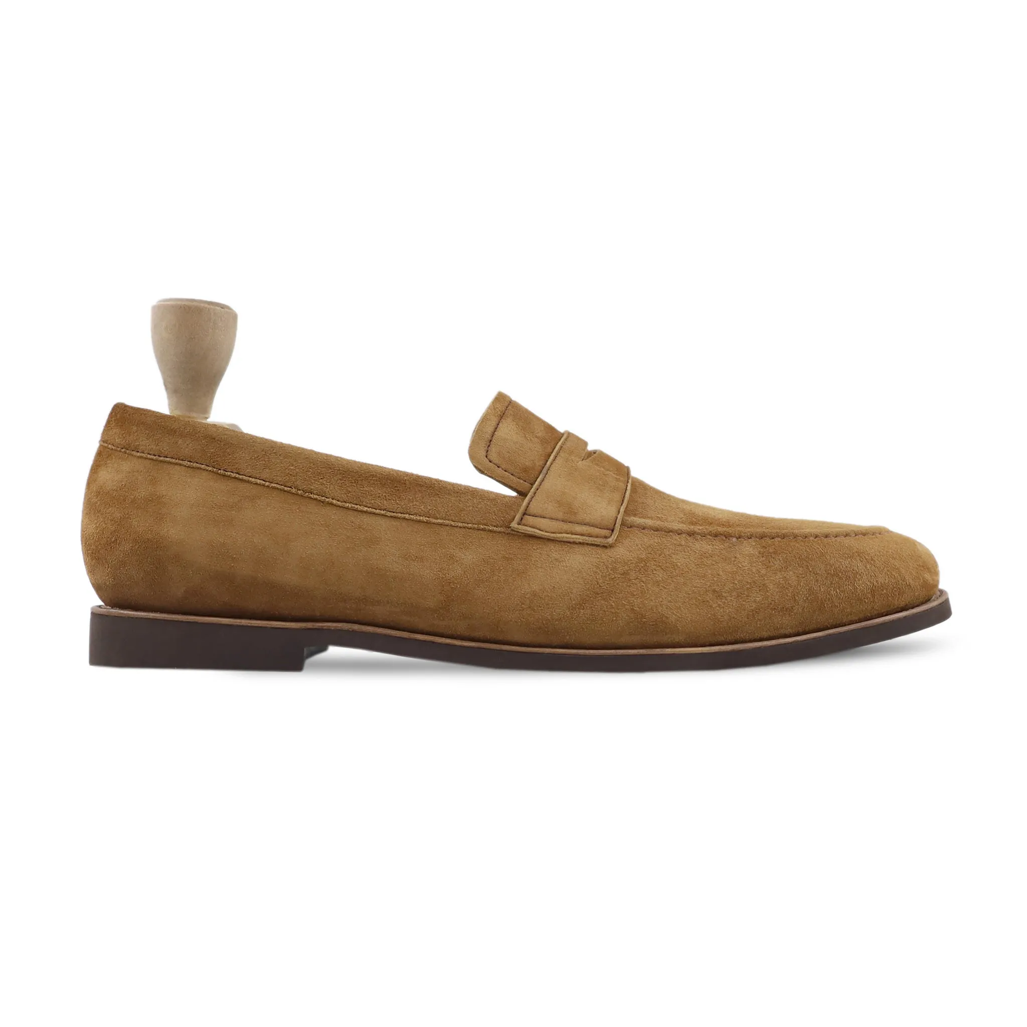 Lodzy - Men's Camel Kid Suede Loafer