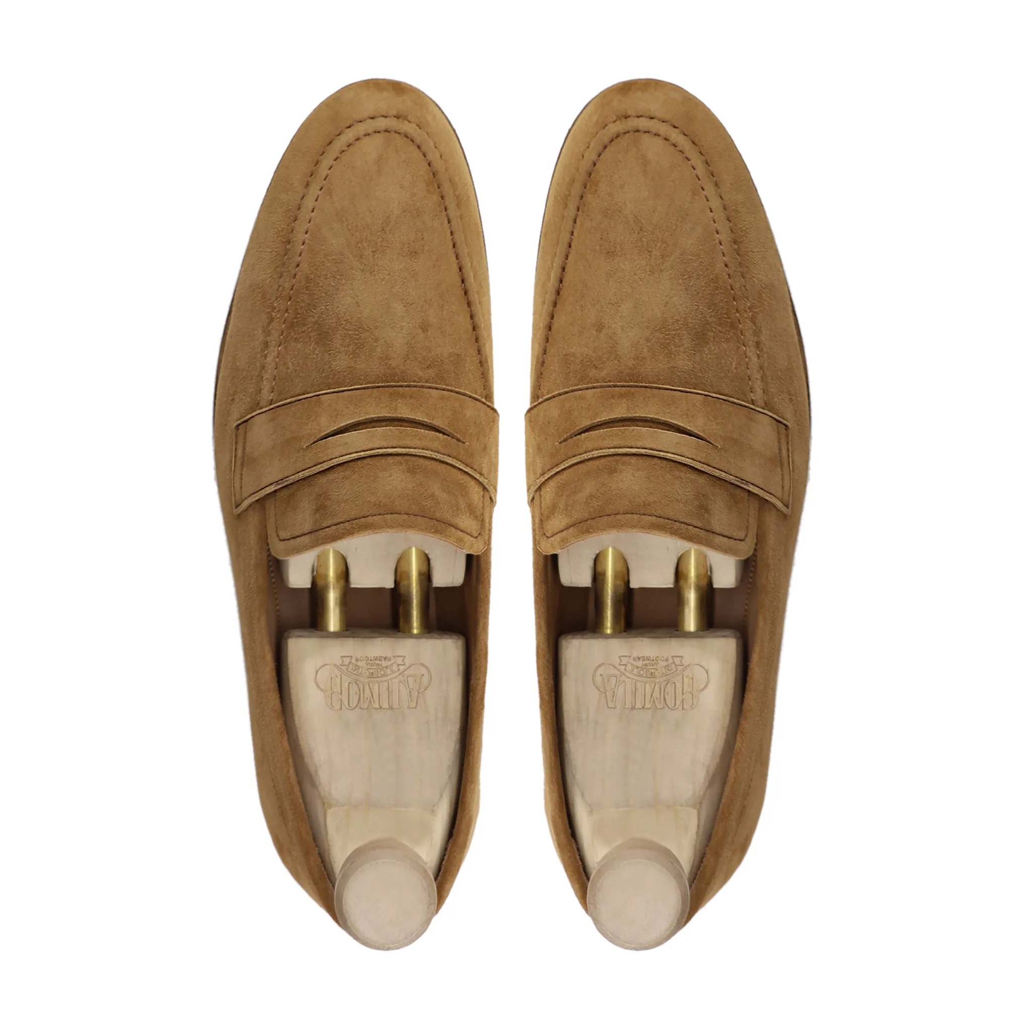 Lodzy - Men's Camel Kid Suede Loafer