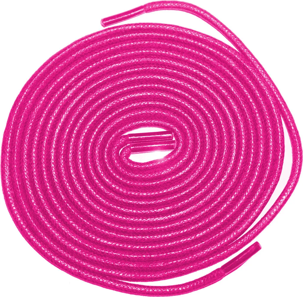 [Magenta Pink] - Round Waxed Cotton Shoelaces