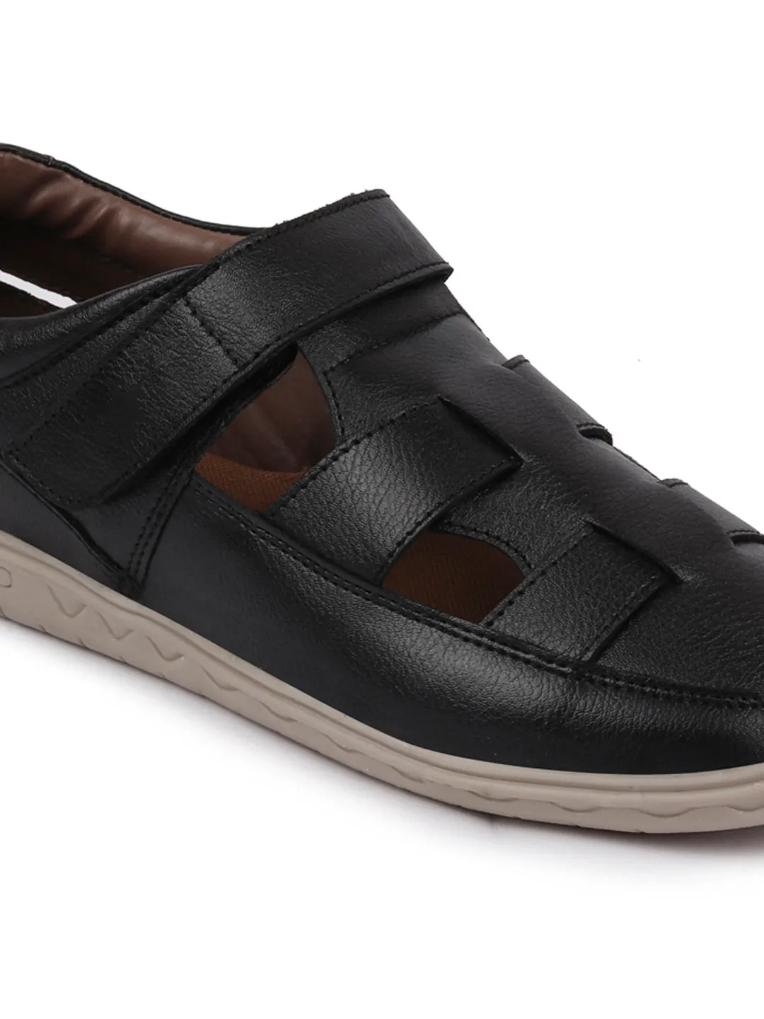 Men Black Shoe Style Sandals