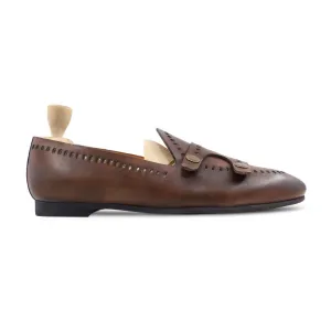 Nobu - Men's Brown Patina Calf Leather Loafer