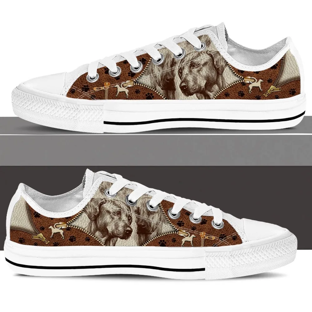 Rhodesian Ridgeback Low Top Shoes - Low Top Sneaker - Dog Walking Shoes Men Women, Dog Printed Shoes, Canvas Shoes For Men, Women