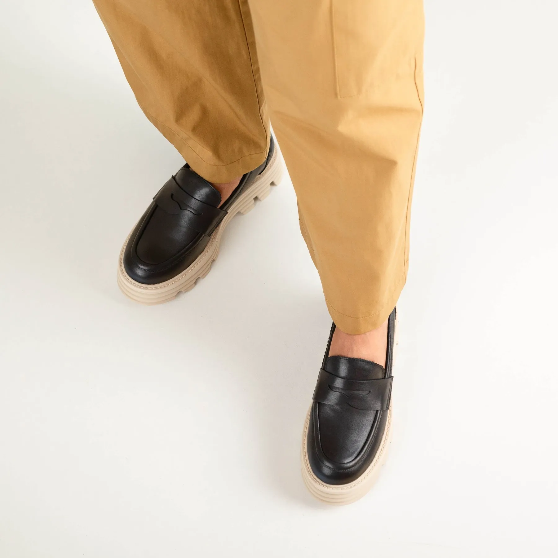 SAMILIA CHUNKY LOAFERS LEATHER