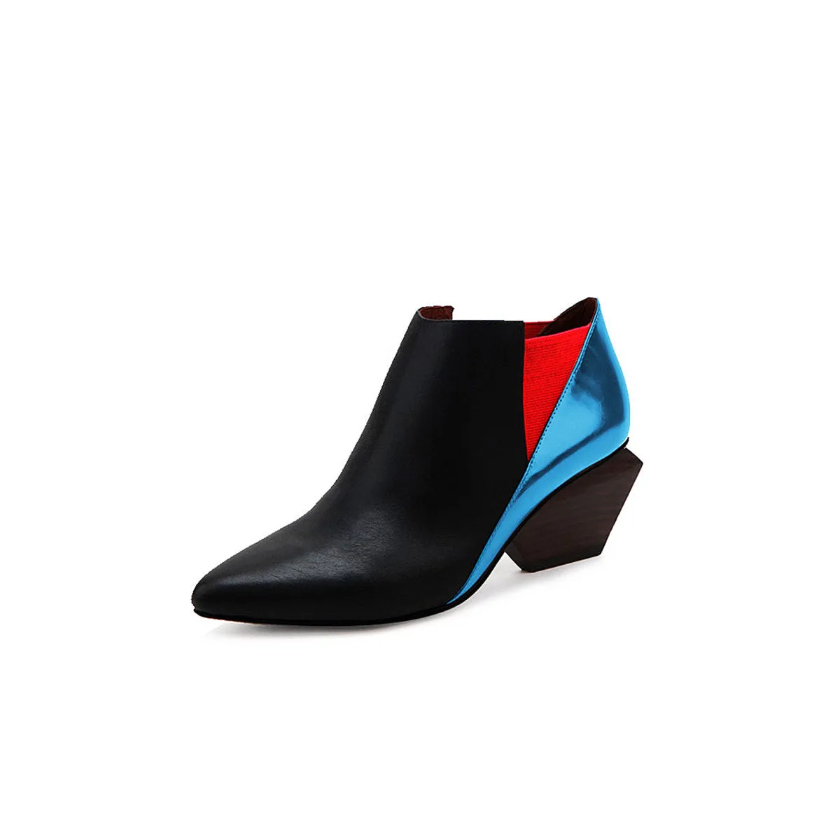 Special Multicolor Low Ankle Boots