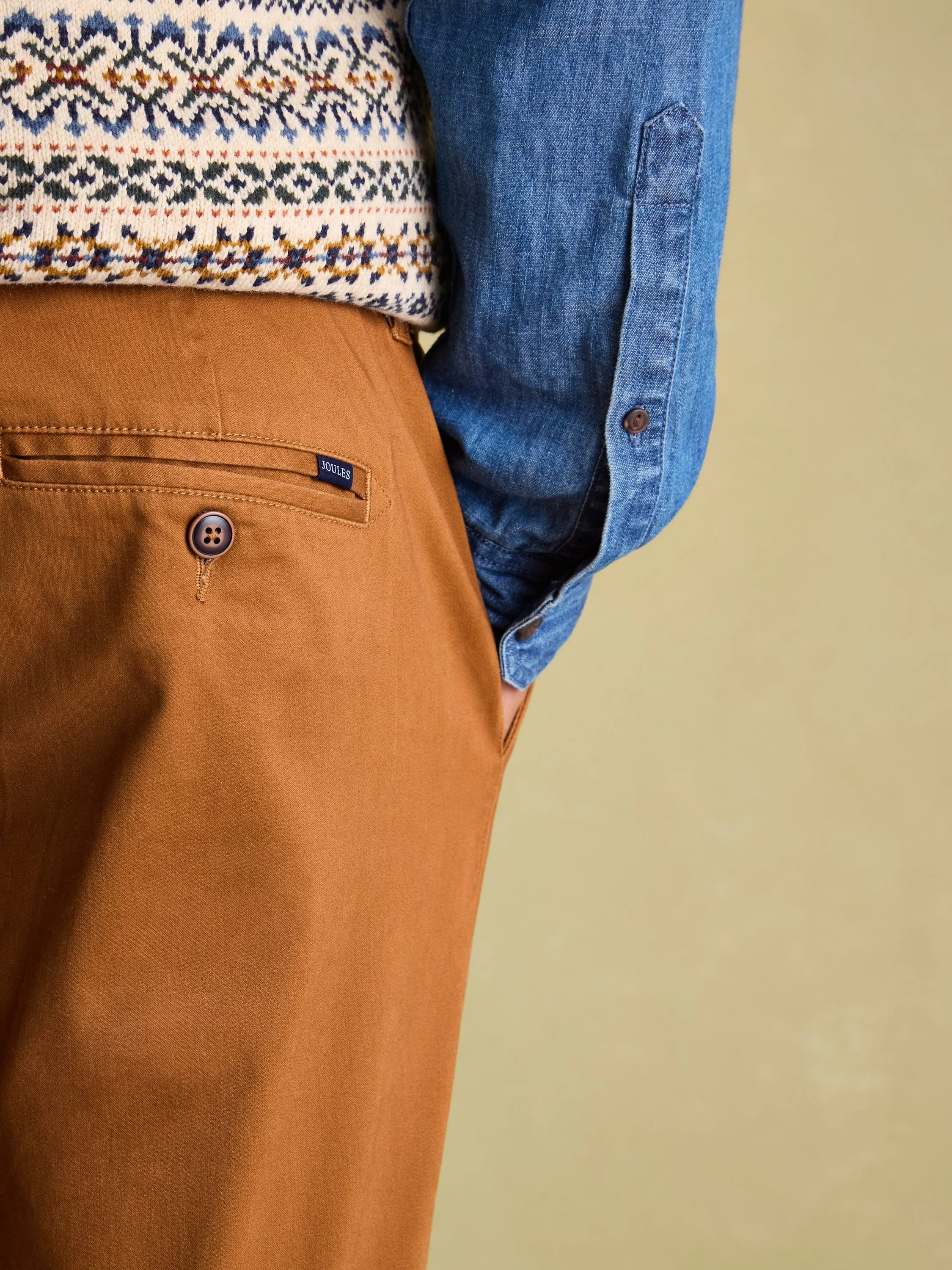 Stamford Brown Slim Fit Chinos