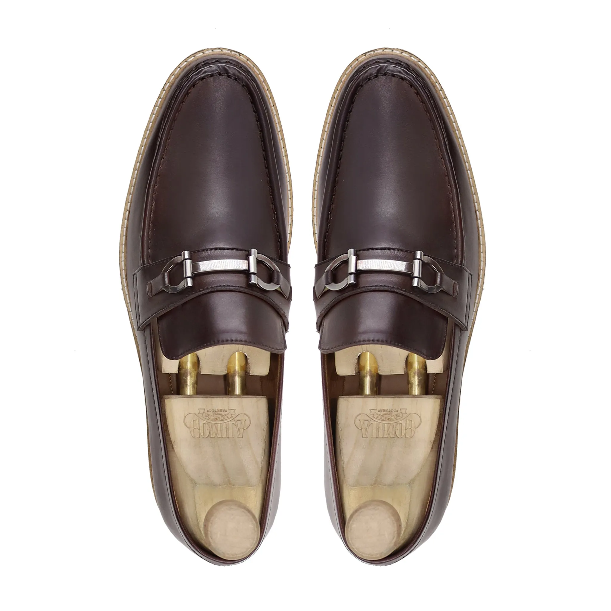 Trevor - Men's Dark Brown Calf Leather Loafer