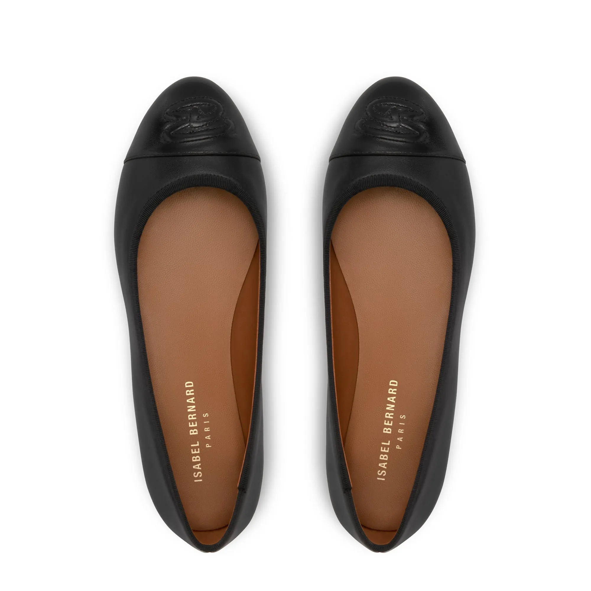 Vendôme Ynes black calfskin leather ballerinas