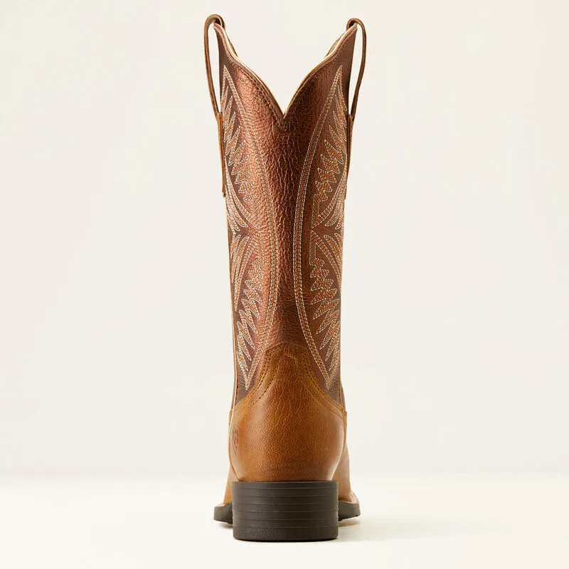 WOMENS ARIAT Round Up Ruidoso PEARL/BURNISHED CHESTNUT: 10051066