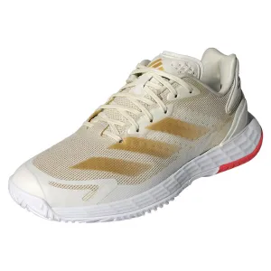 Womens Defiant Speed 2 Tennis Shoes Off White and Gold Metallic